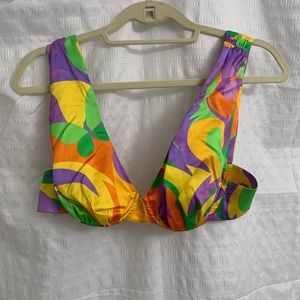 WeWoreWhat underwire v-neck saved by the bell top